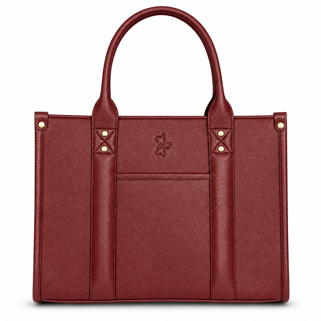 Luxury Blue Leather Tote – Handcrafted Full-Grain Leather Bag by Crafty Cure