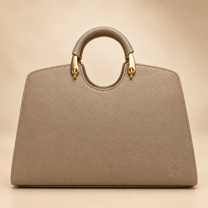 Luxury Tan Leather Handbag for Women – RFID Protected Shoulder & Tote Bag | Timeless Camel Elegance