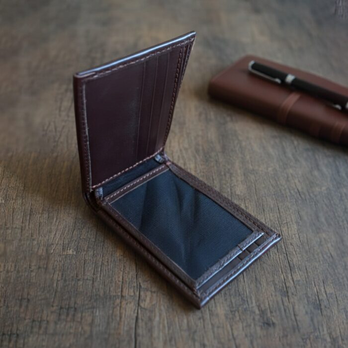 Crafty Cure Brown Genuine Leather Wallet – Premium Handmade Men’s Wallet - Image 3