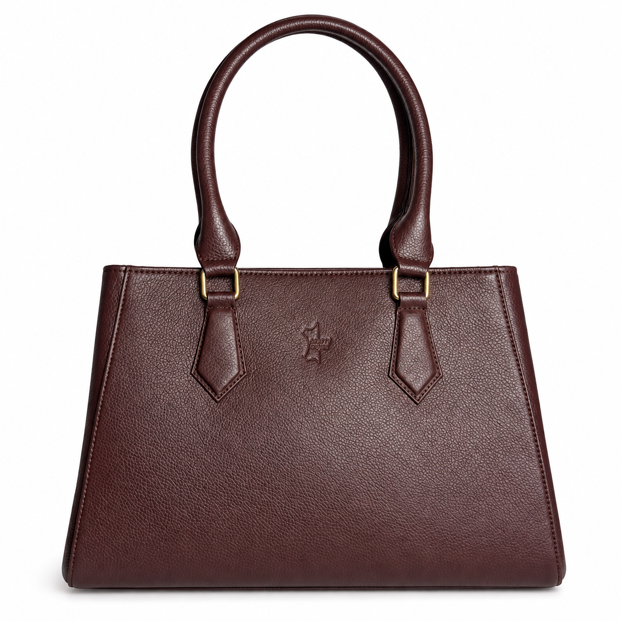 Luxury Brown Leather Handbag for Women – Premium Cow Leather RFID Tote