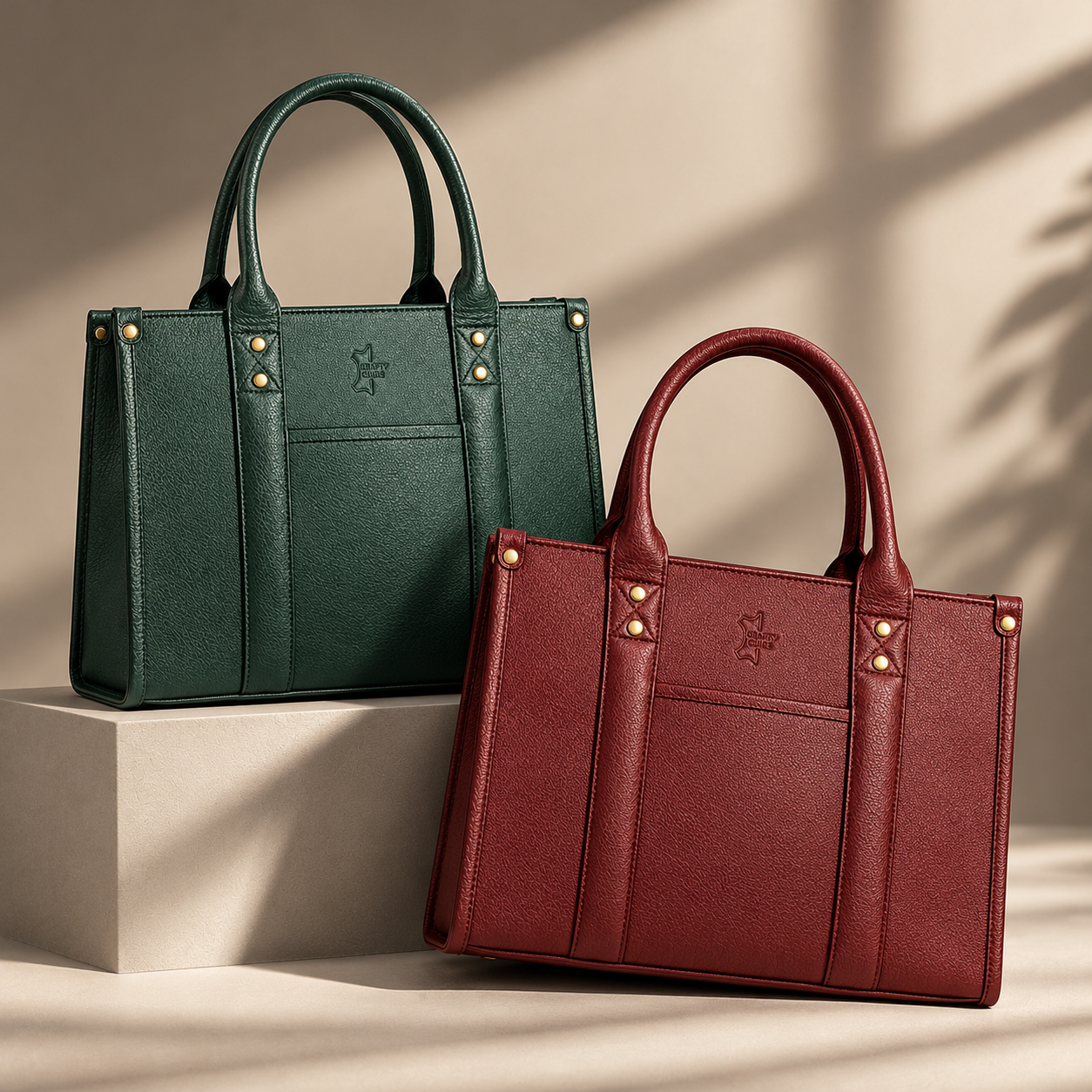 CraftyCuire elegant leather tote handbags